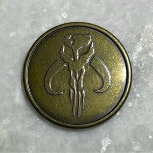 Disneyland Star Wars Themed Medallions Mandalorian Bantha Skull Collector Coin